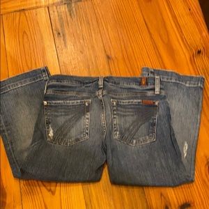 7for all mankind copped jeans